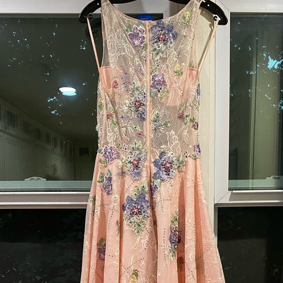 Colette by MonCheri hi and low beaded lace gown - Picture 4 of 11